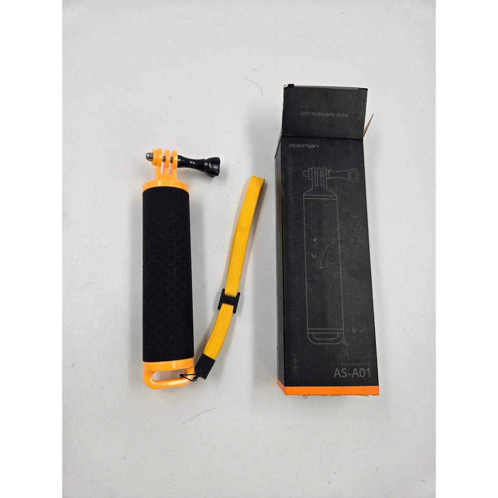 Apeman AS-A01 Floating Hand Grip for Action Cameras Orange Black New